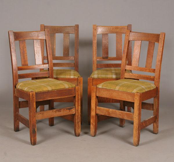 Appraisal: Stickley Brothers Bros side chairs set of four H x