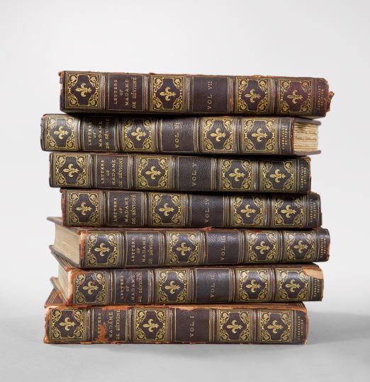 Appraisal: Seven-Volume Leather-Bound Set of The Letters of Madame de Sevigne