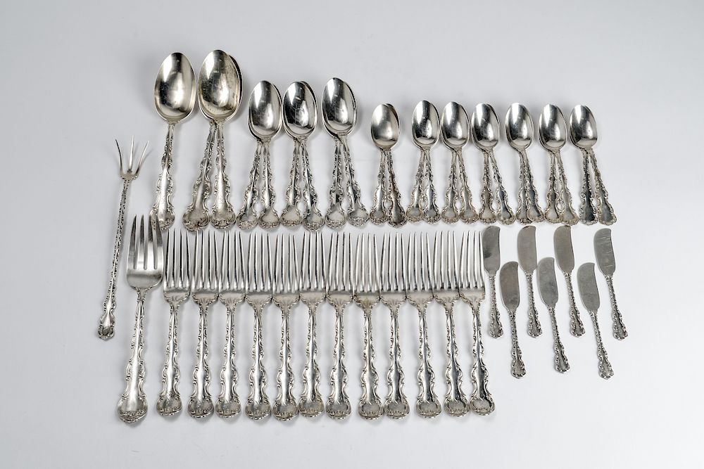 Appraisal: Gorham Sterling Silver Strasbourg Flatware Gorham sterling silver Strasbourg pattern