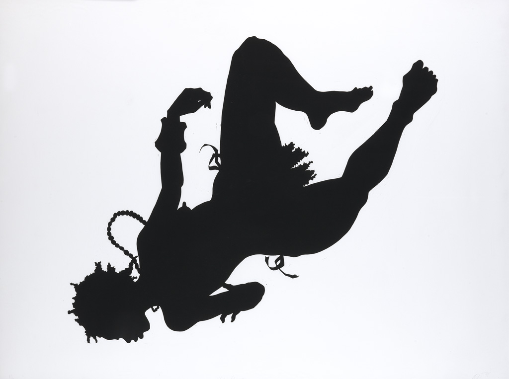 Appraisal: KARA WALKER - African-American Linoleum cut on wove paper x