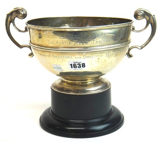 Appraisal: The Austin Reed Trophy two handled cup London of shallow