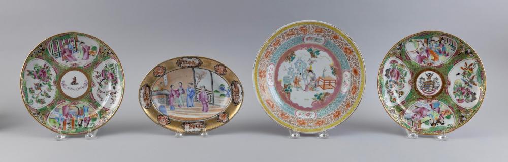 Appraisal: FOUR CHINESE EXPORT FAMILLE ROSE PORCELAIN TABLE WARES TH CENTURYFOUR