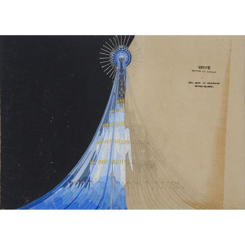 Appraisal: Erte - AVA MARIA STAGE DESIGN French Pencil and gouache