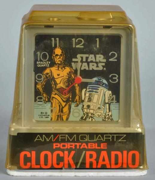 Appraisal: Bradley Star Wars Clock Radio Description Dated Lucasfilm Ltd Depicts