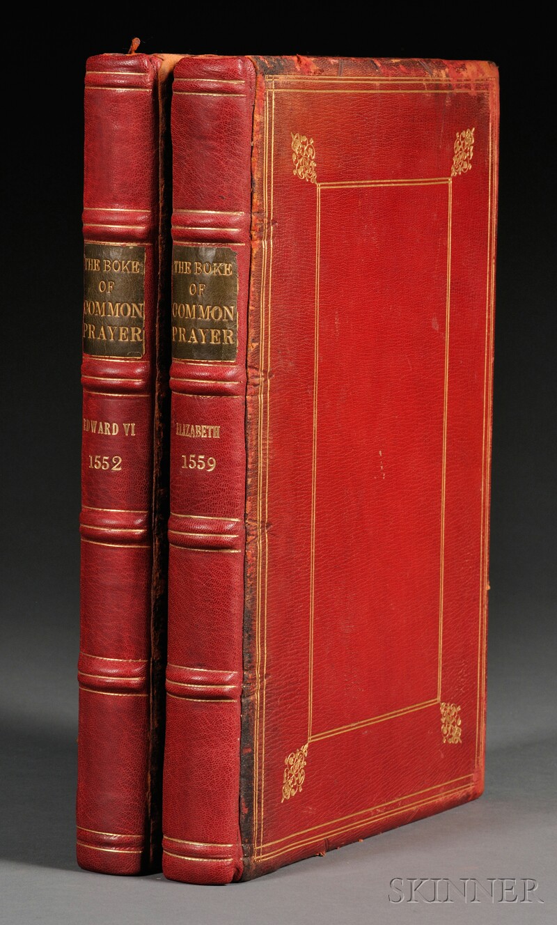 Appraisal: Book of Common Prayer Two volumes one after a edition