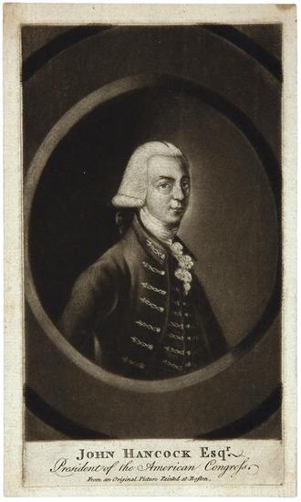 Appraisal: AMERICAN REVOLUTION - HANCOCK John John Hancock Esqr President of