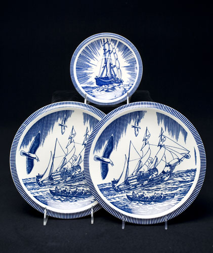 Appraisal: KENT ROCKWELL Ceramic dinnerware from the Moby Dick series Togther