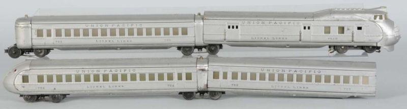 Appraisal: Lionel -Piece E Union Pacific Passenger Set Description Pre-war O-gauge