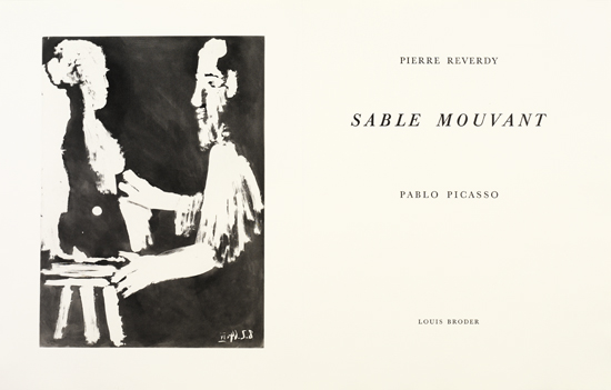 Appraisal: PICASSO PABLO Reverdy Pierre Sable Mouvant aquatints by Picasso x