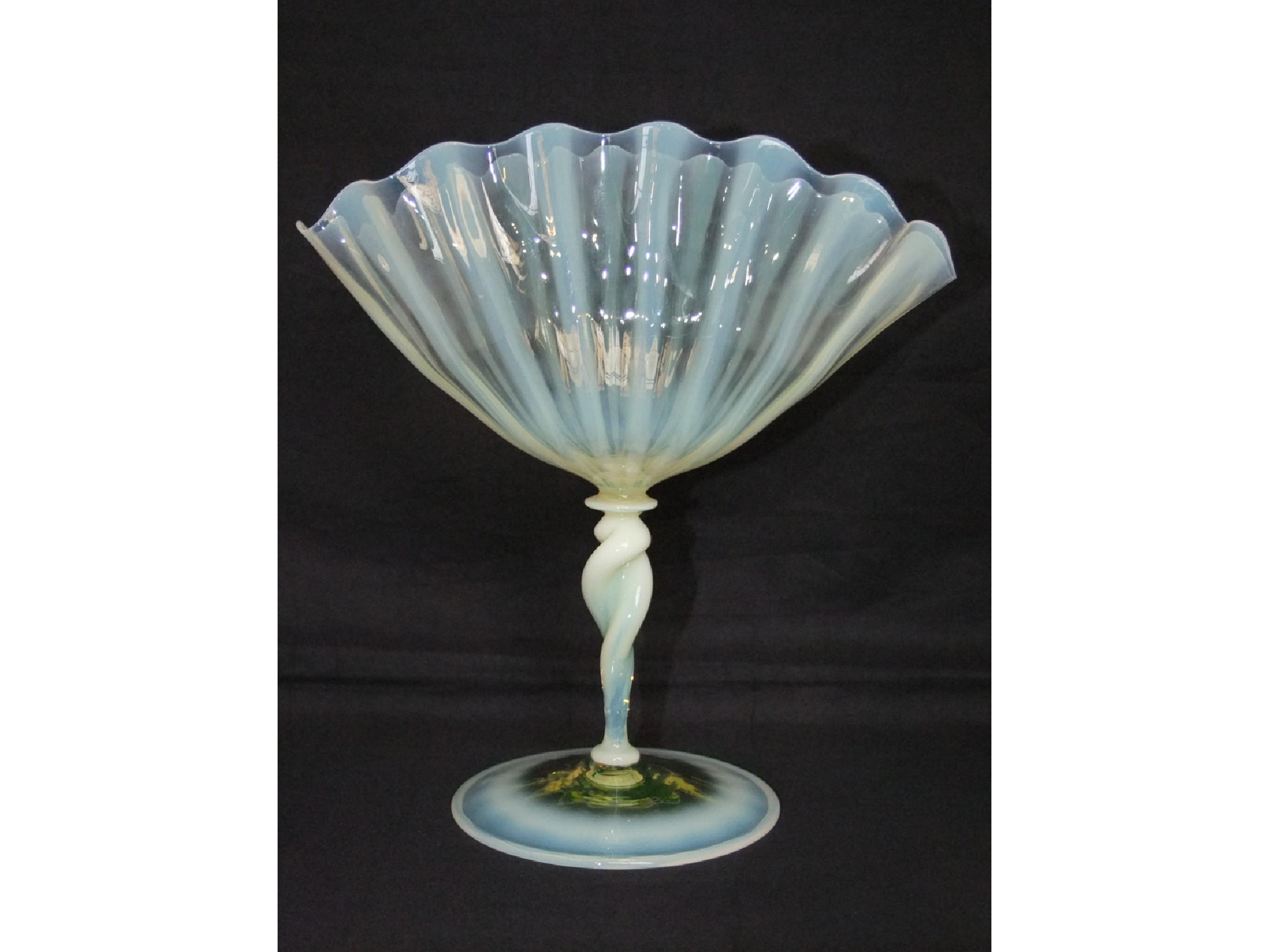 Appraisal: A late th early th century hand blown glass vase