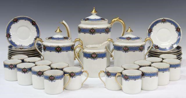 Appraisal: lot of French Limoges porcelain coffee service CF P Chabrol