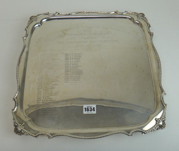 Appraisal: The Snowdon Schofield salver Sheffield by Cooper Brothers Sons Ltd