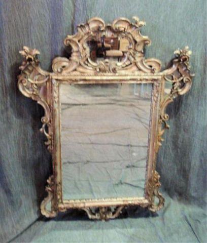 Appraisal: Silver Gilt Mirror Great and decorative mirror probably from the