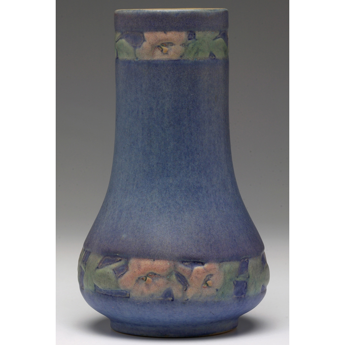 Appraisal: Newcomb College vase carved bands