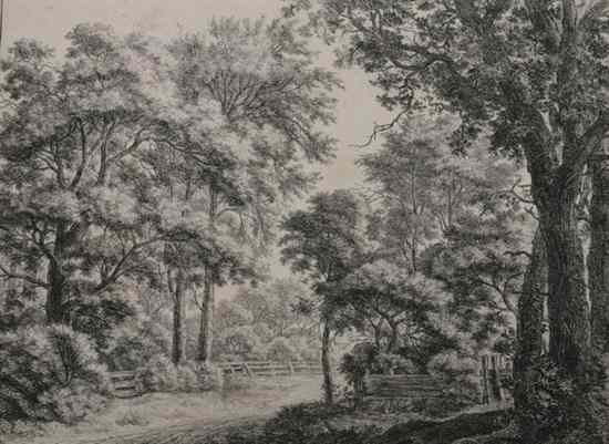 Appraisal: ANTHONIE WATERLOO Flemish b circa - COUNTRY ROAD etching first