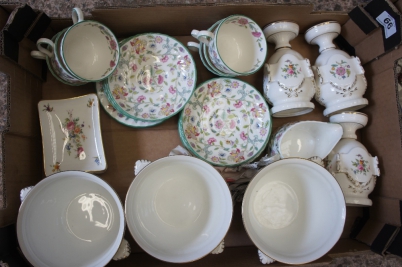 Appraisal: A collection of pottery to include Minton Hadden Hall part