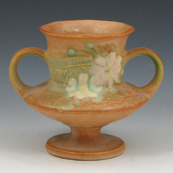 Appraisal: Roseville Cosmos - Vase - Mint Roseville tan Cosmos vase