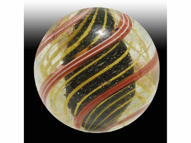 Appraisal: -Stage Solid Core Marble Description Three stage emerald green solid