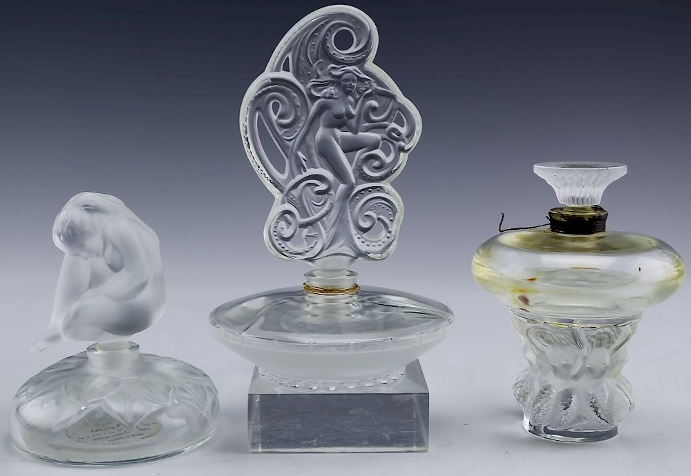 Appraisal: Lalique French ESTATE LOT Perfume Scent Bottle Estate lot of