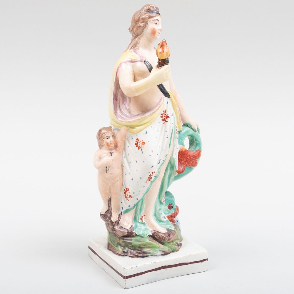 Appraisal: Staffordshire Pearlware Figure of Venus in high Condition Minor wear