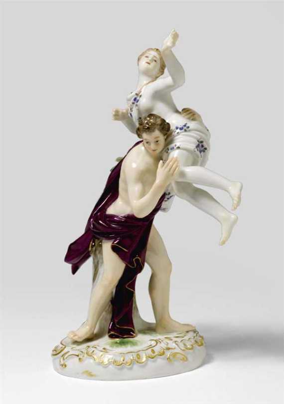 Appraisal: MYTHOLOGISCHE GRUPPE 'BOREAS UND OREITHYIA' Meissen um Modell P Reinicke