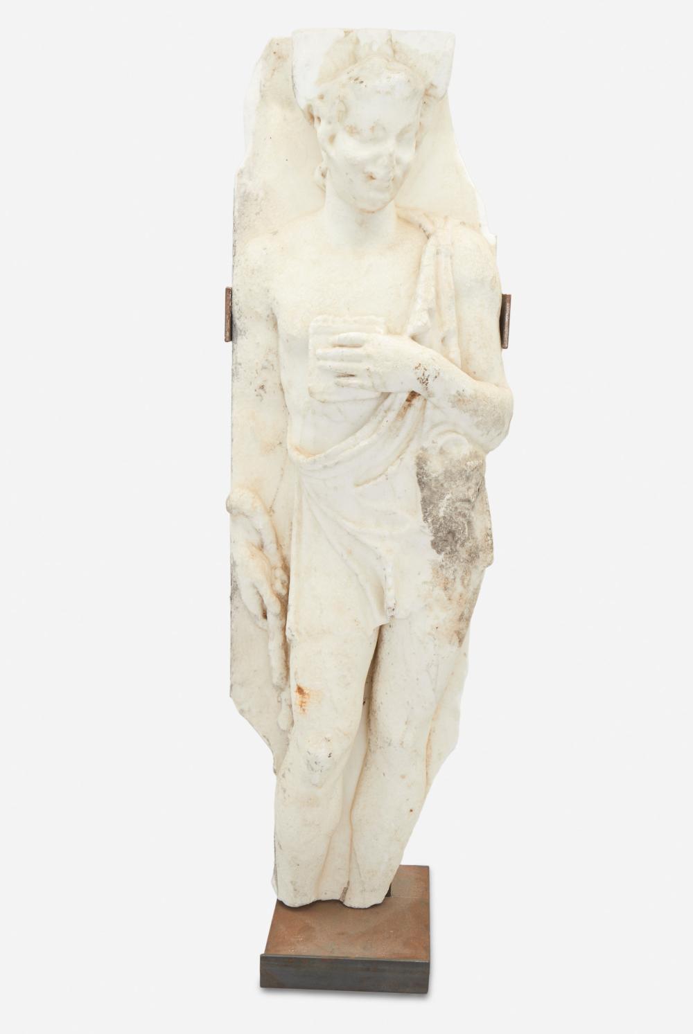 Appraisal: A Classical marble sculpture fragment Classical antiquity or later The