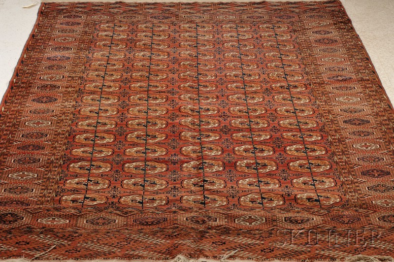 Appraisal: Tekke Carpet West Turkestan early th century ft in x