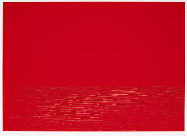 Appraisal: Kate Shepherd American born Red Sea with Puddle of Light