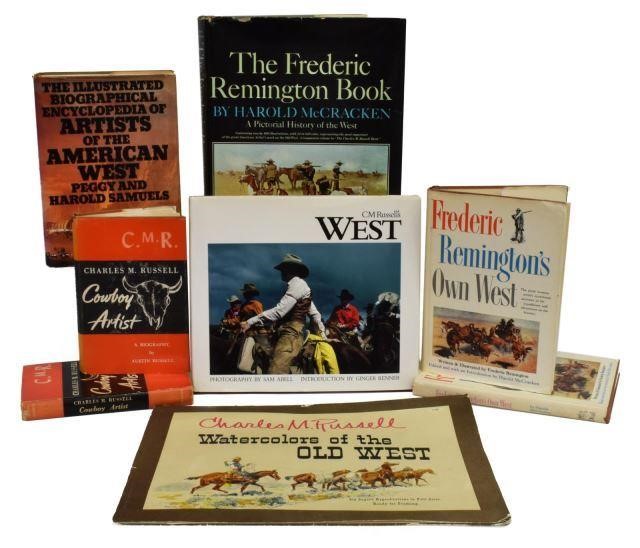 Appraisal: lot of Western art books including The Frederic Remington Book