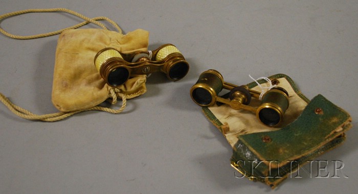 Appraisal: Two Pairs of Antique European Opera Glasses one British of