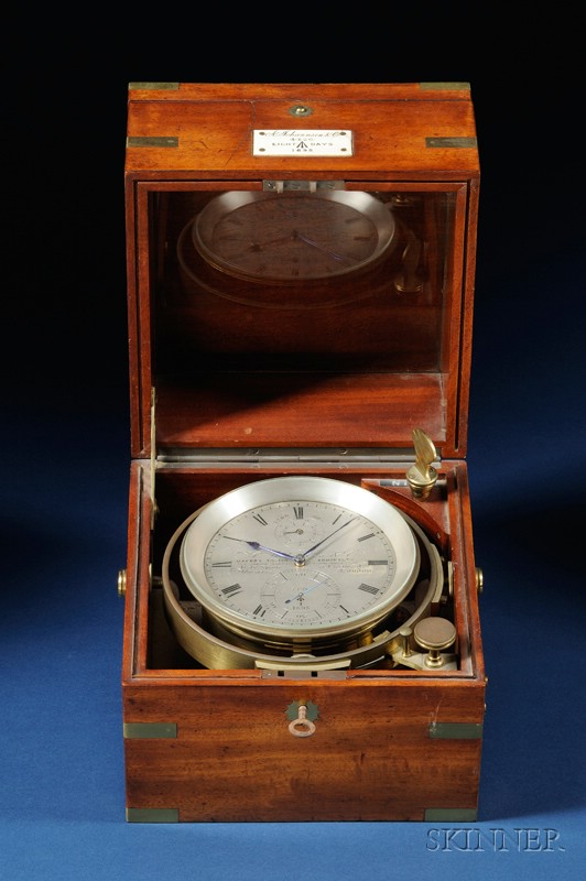 Appraisal: Eight-Day Marine Chronometer by A Johannsen Co London the three-tier