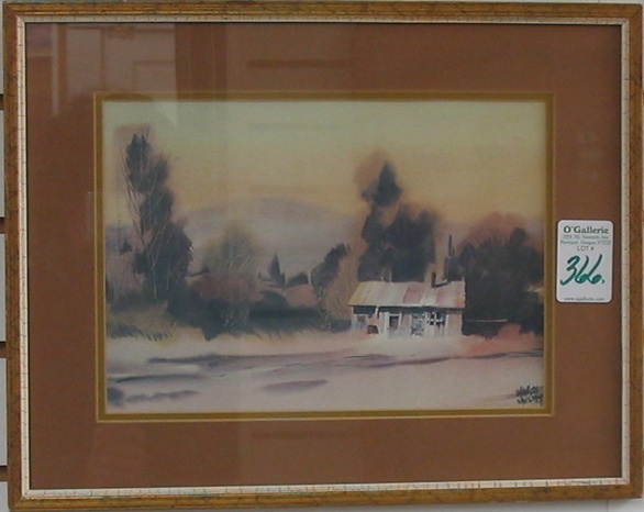 Appraisal: CHARLES MULVEY Oregon City Oregon - Watercolor on paper Landscape