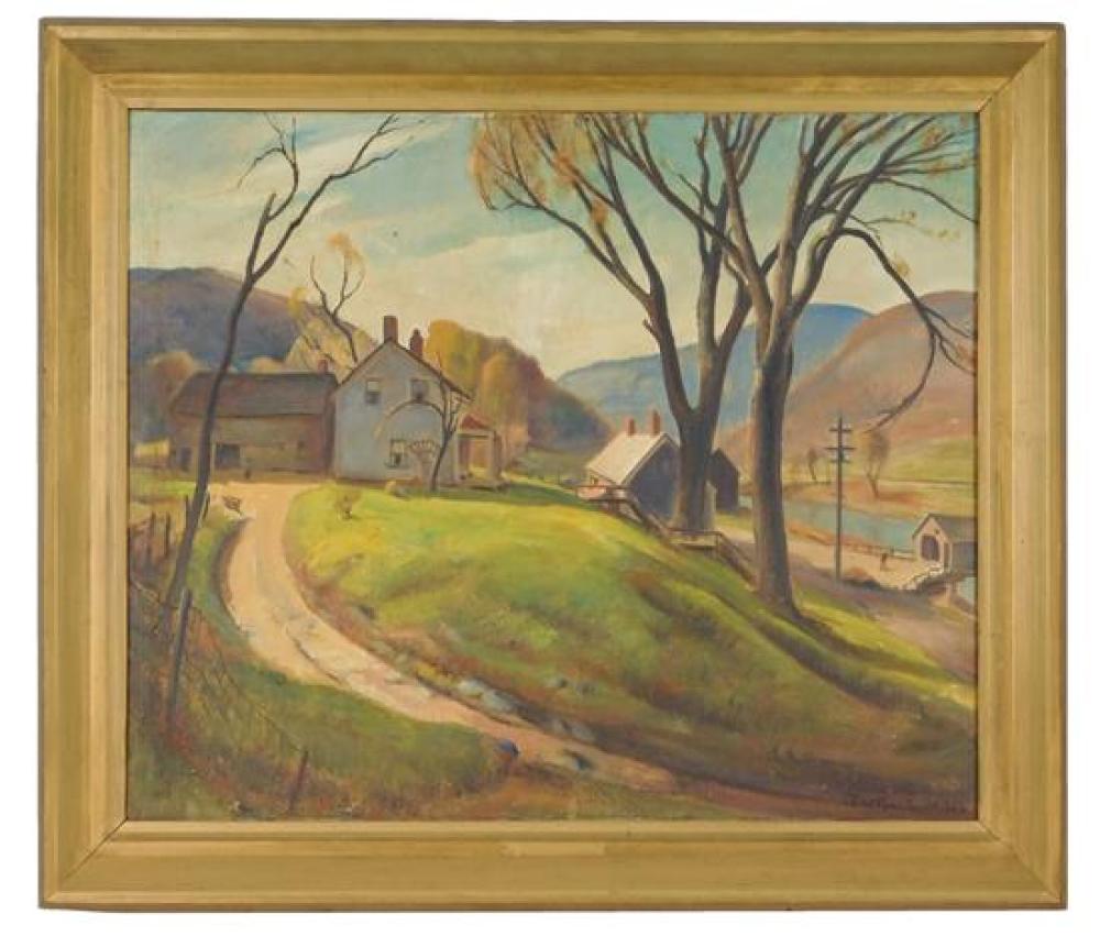 Appraisal: Albertus E Jones American - Spring oil on canvas signed