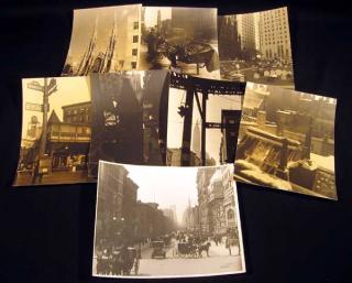 Appraisal: Pcs Empire State Building ANTIQUE NEW YORK CITY PHOTOGRAPHS c