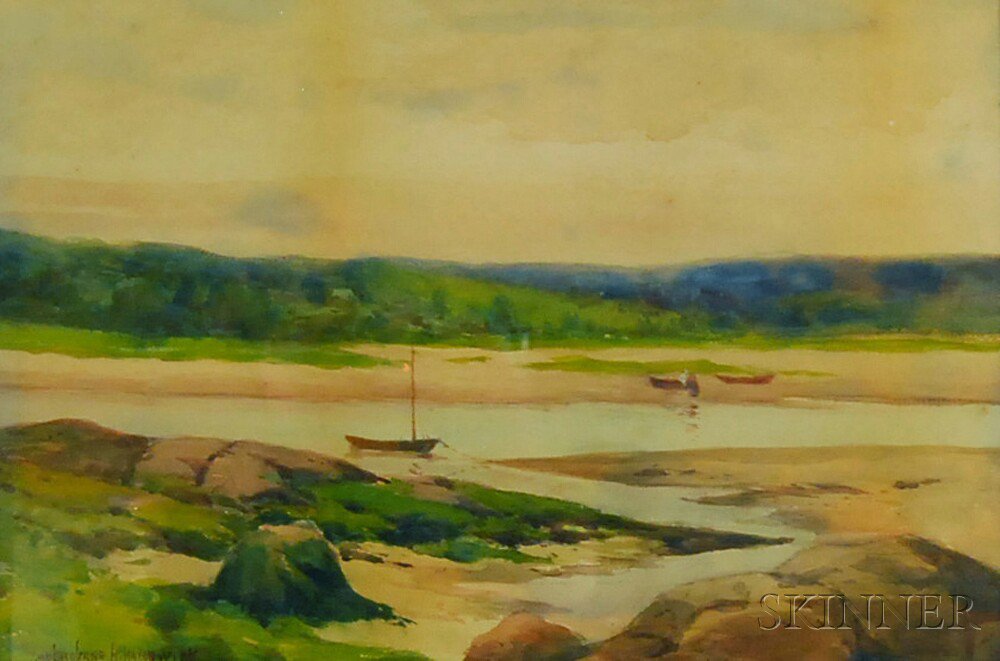 Appraisal: Melbourne Havelock Hardwick American - Low Tide Signed MELBOURNE H