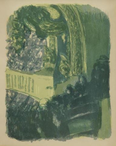 Appraisal: VUILLARD Edouard Lithograph A Gallery at theGymnasium Unsigned From an