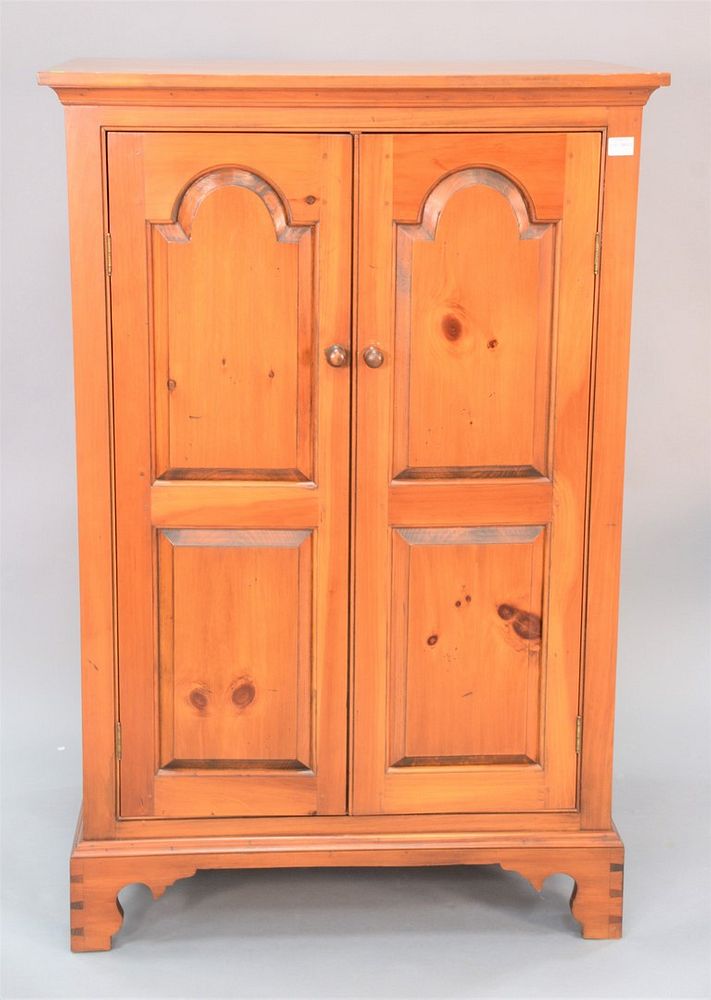 Appraisal: D R Dimes pine two door cabinet ht wd dp