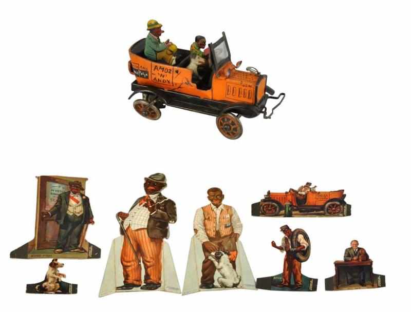 Appraisal: Tin Litho Marx Amos 'N Andy Taxi Wind-Up Toy Description