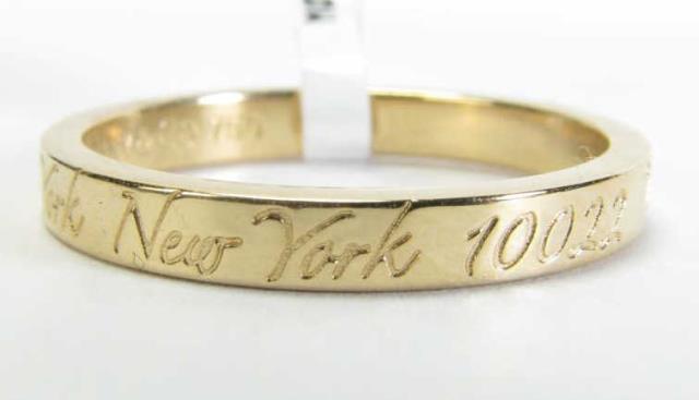 Appraisal: An K yellow gold Tiffany Co Fifth Avenue New York