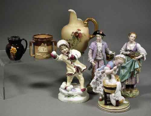 Appraisal: A Royal Worcester porcelain figure - ''December'' modelled by F