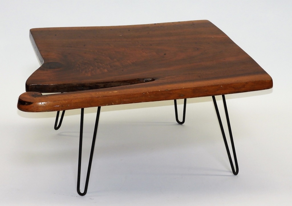 Appraisal: ROY SHELDON J CROWLEY NAKASHIMA STYLE WOOD TABLE Vermont Dated