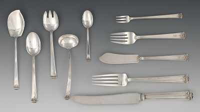 Appraisal: A Sterling Silver Partial Dinner Tableware Service for Twelve Trianon