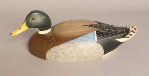 Appraisal: Wildfowler Decoys mallard duck decoy stamped Point Pleasant NJ l