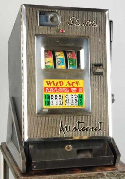 Appraisal: Aristocrat Wild Ace Coin-Op Machine Does not play Condition Very