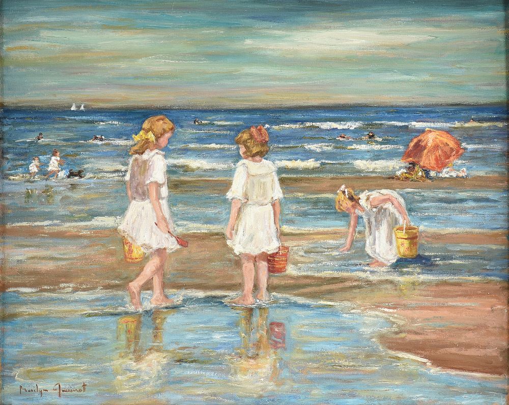 Appraisal: MARILYN GUERINOT American b A PAINTING Summer Fun MARILYN GUERINOT