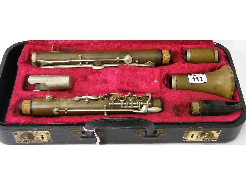 Appraisal: Early th century English clarinet by and stamped Boosey Co