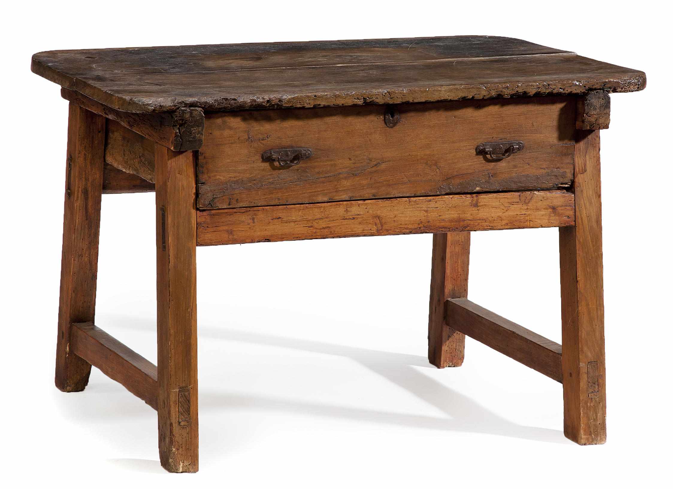 Appraisal: A Baroque style mixed wood table incorporating antique and later