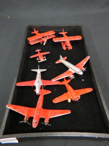 Appraisal: Tootsietoy Metal Toy Airplanes includes fire engines delivery tanker wrecker