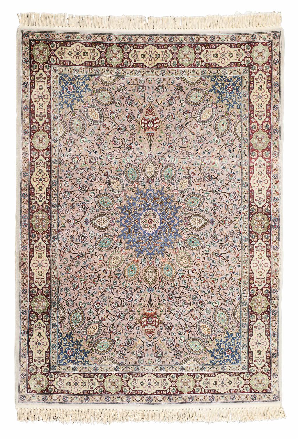 Appraisal: ARDABIL STYLE RUG LATE TH CENTURY the mauve field with