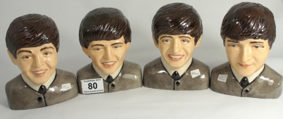 Appraisal: Peggy Davies set of Limited Edition Busts of the Beatles